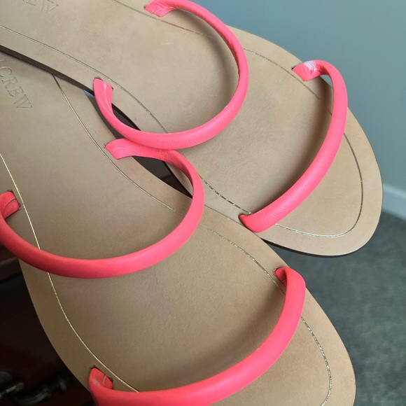 J. Crew | pink strap slip-on sandals - 10 - Picture 12 of 14